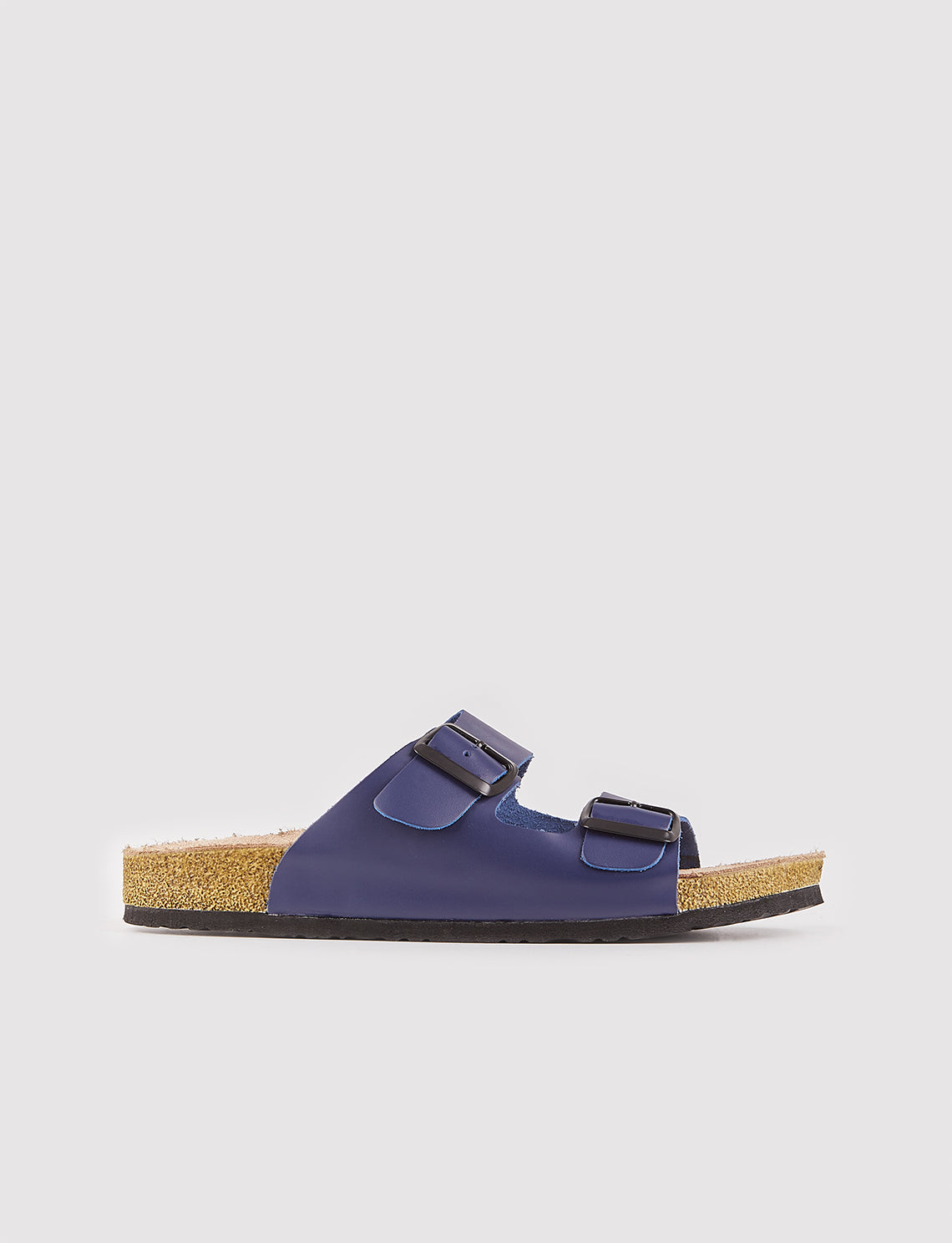 Cabani 002KD Erkek %100 Hakiki Deri Günlük Terlik Lacivert