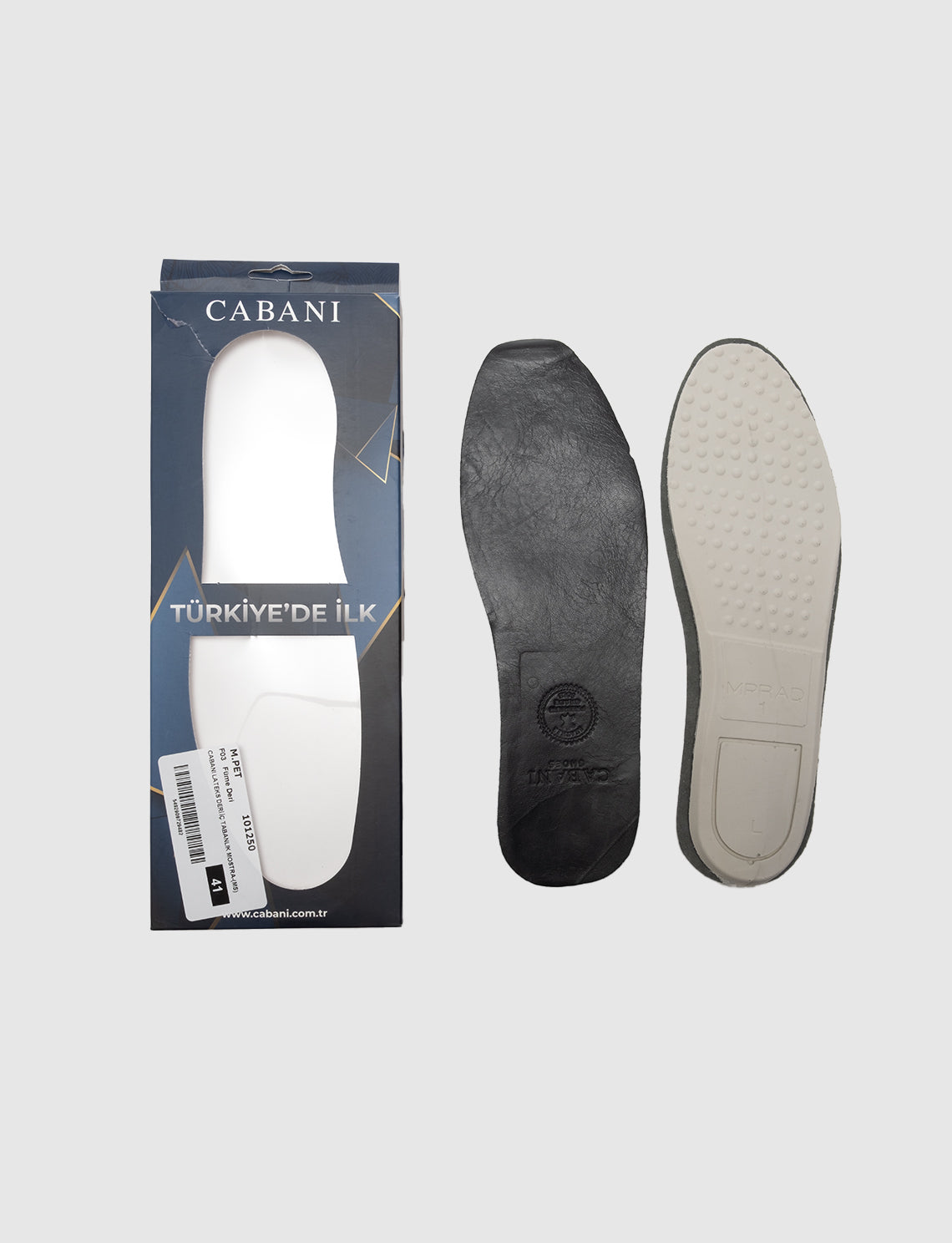 Cabani M.PET Erkek %100 Hakiki Deri Tabanlık Füme