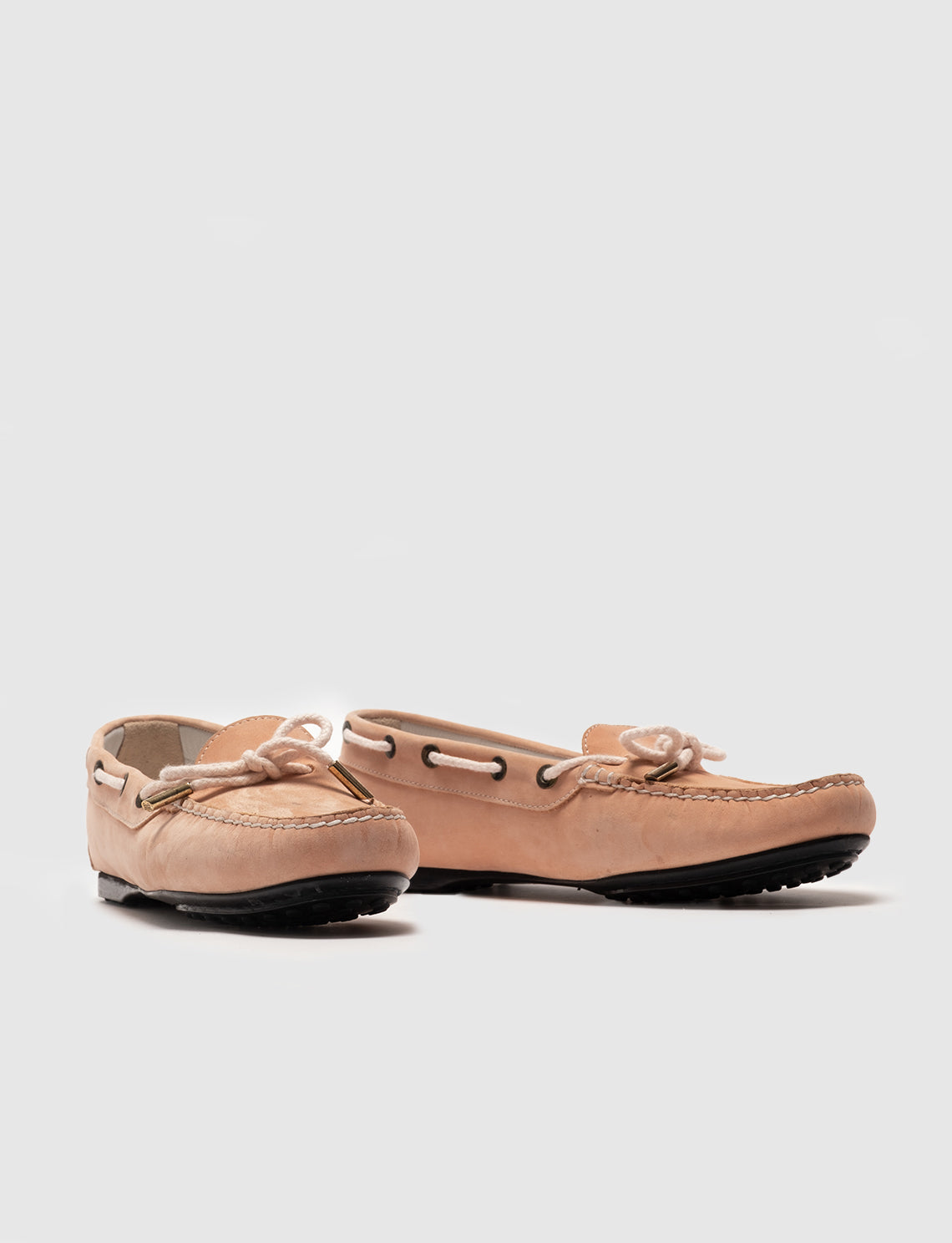 Women Pink Genuine Leather Loafers