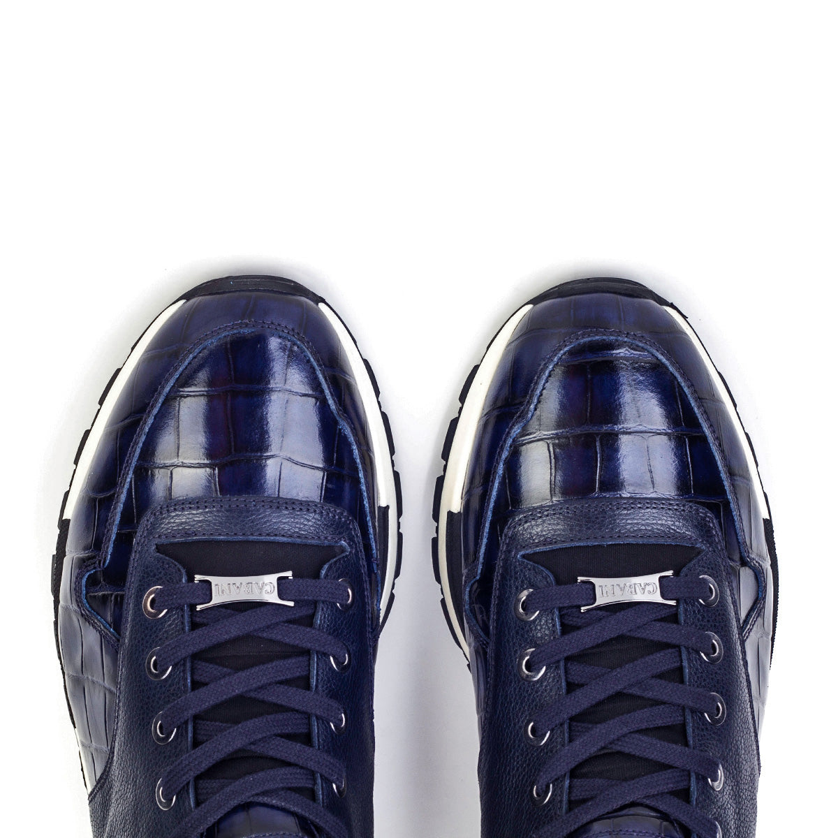 Cabani 460E1181 Erkek %100 Hakiki Deri sneaker &spor Lacivert