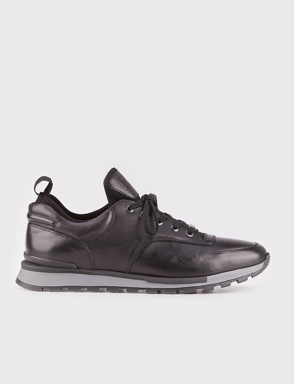 Cabani 460E1181 Erkek %100 Hakiki Deri sneaker &spor Siyah