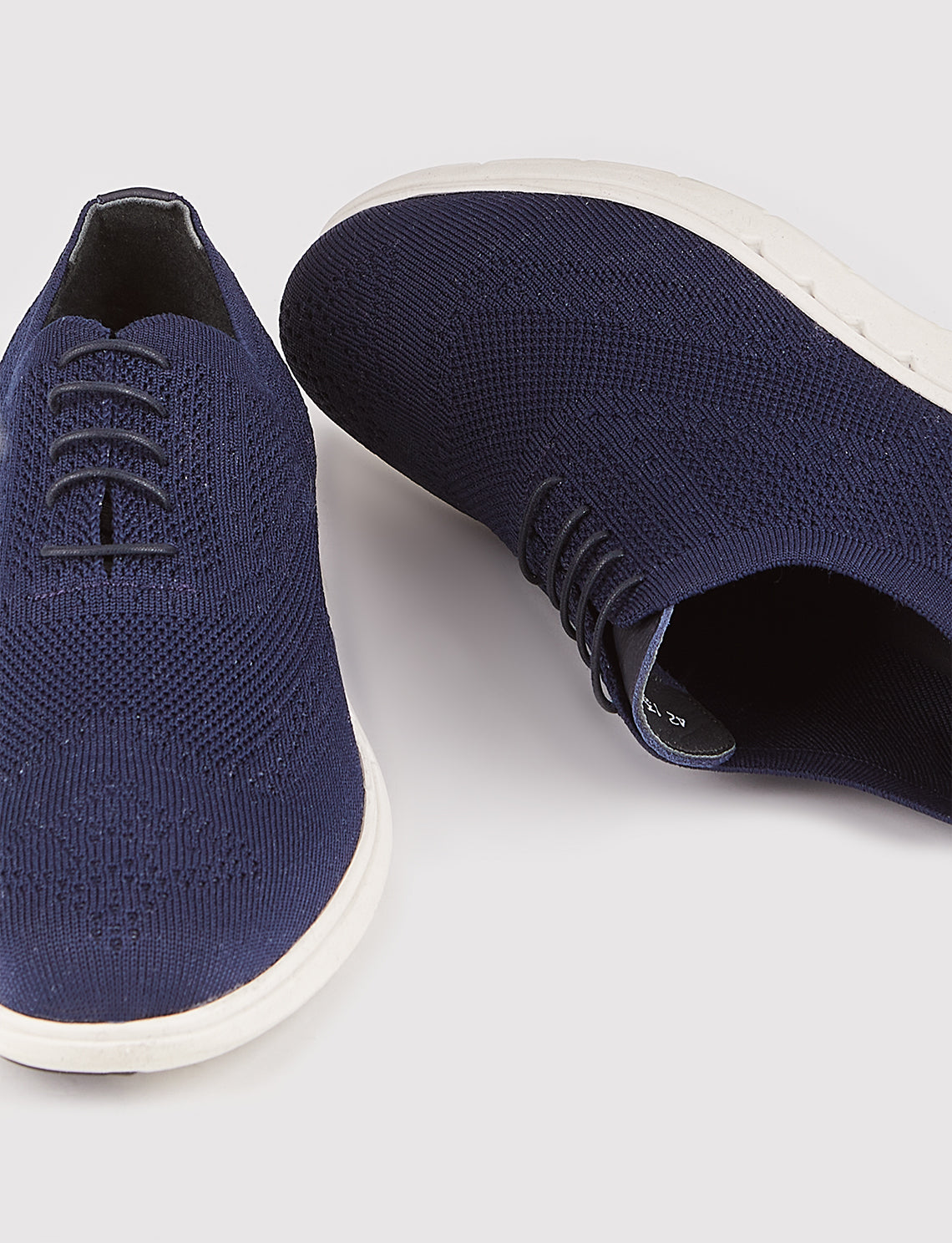 Men Navy Blue Casual Knit Shoes