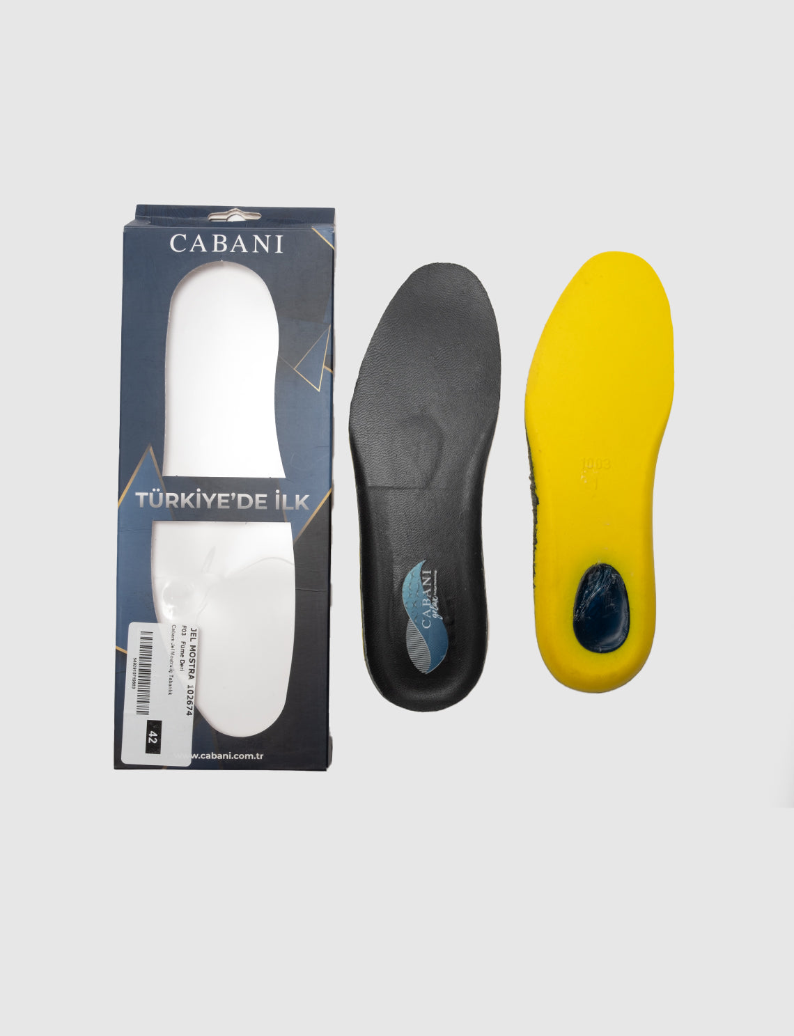 Cabani JEL MOSTRA Erkek %100 Hakiki Deri Tabanlık Füme