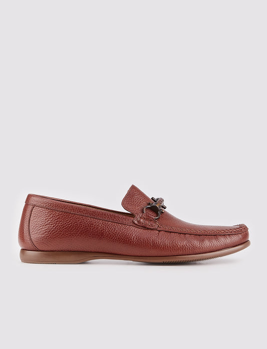 Genuine Leather Tan Men Loafers