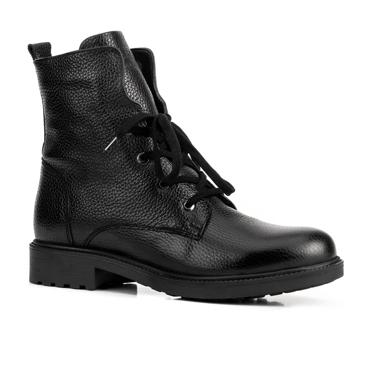 Cabani 261E1452 Kadın %100 Hakiki Deri Sneaker Bot Siyah