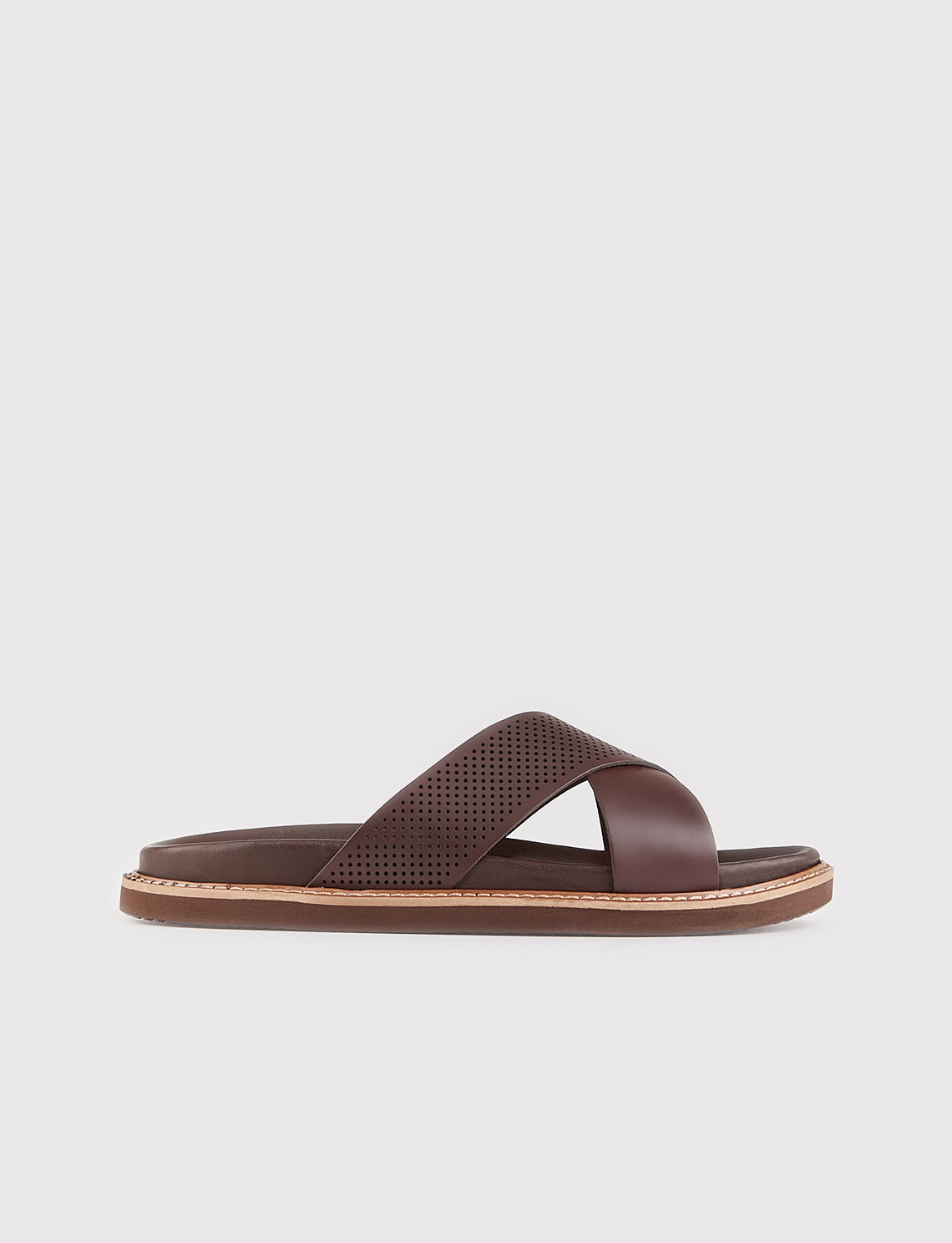 Cabani 2024 Erkek %100 Hakiki Deri Klasik Terlik Kahve Deri