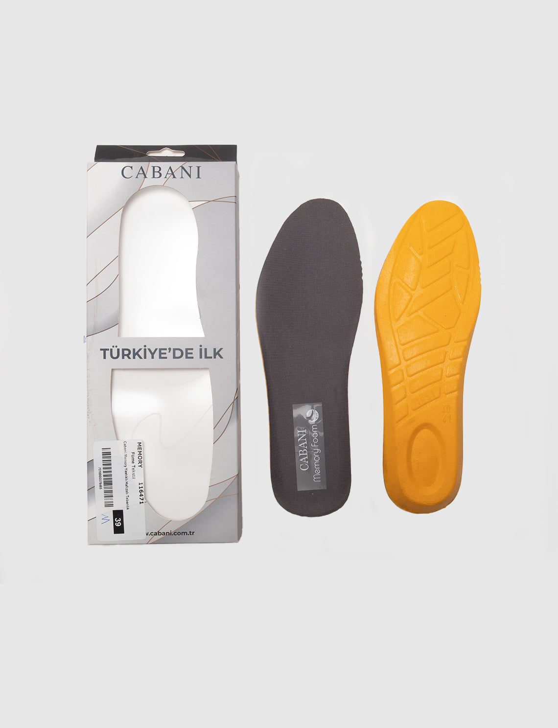 Cabani MEMORY Erkek Tekstil Tabanlık Füme