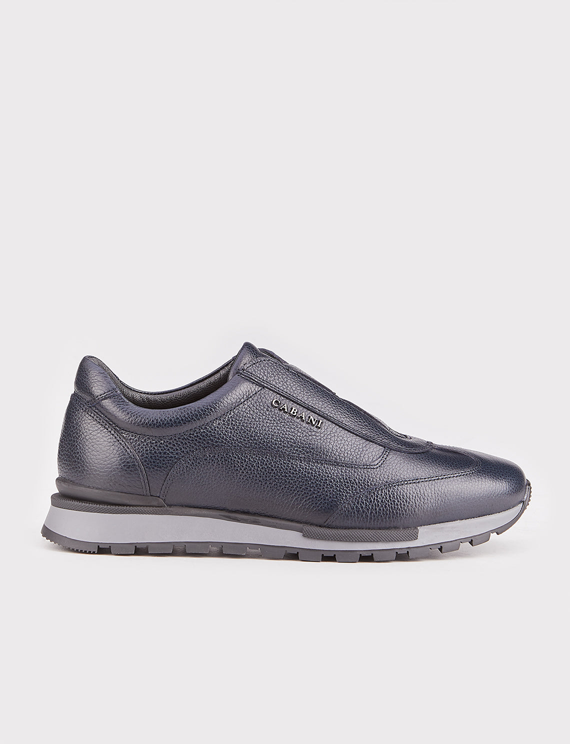 Cabani 460K968 Erkek %100 Hakiki Deri Sneaker Ayakkabı Lacivert