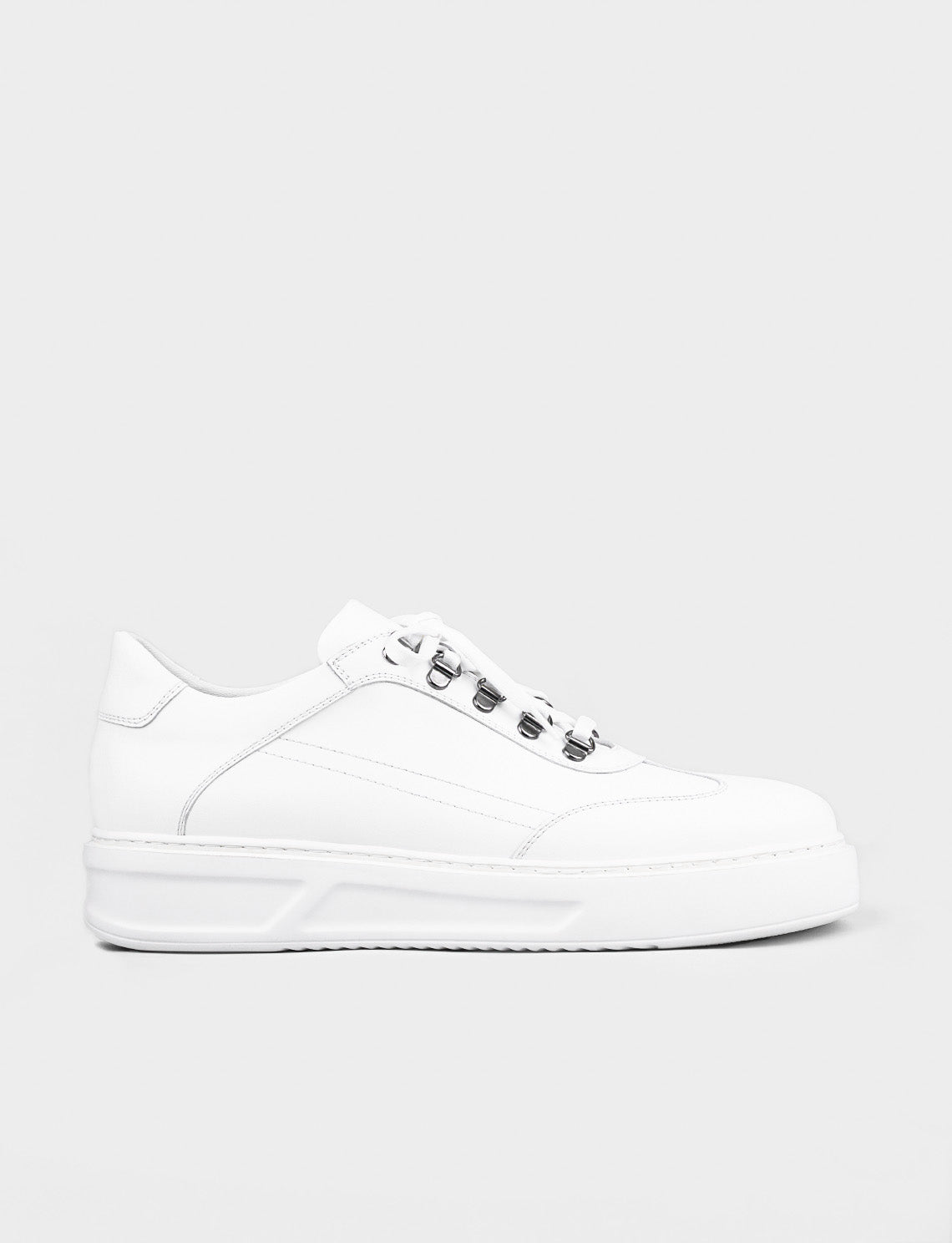 Cabani 5981 Erkek %100 Hakiki Deri Günlük Ayakkabı Beyaz