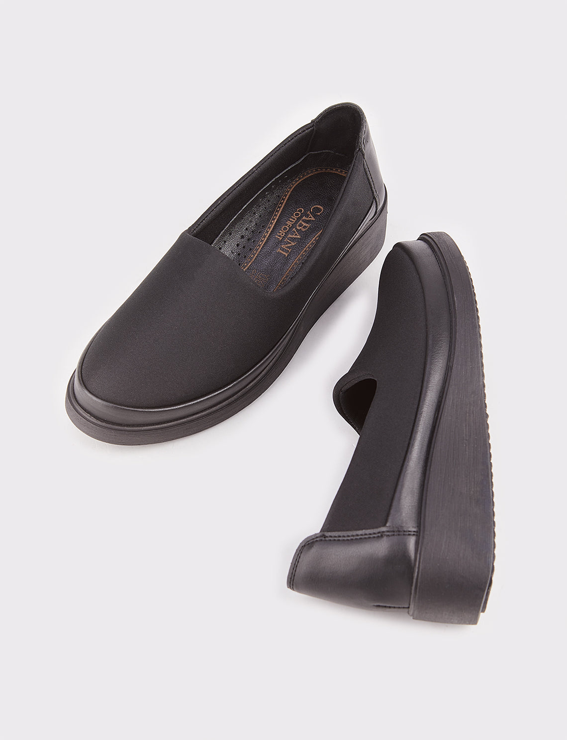 Women Black Slip On Casual Shoes