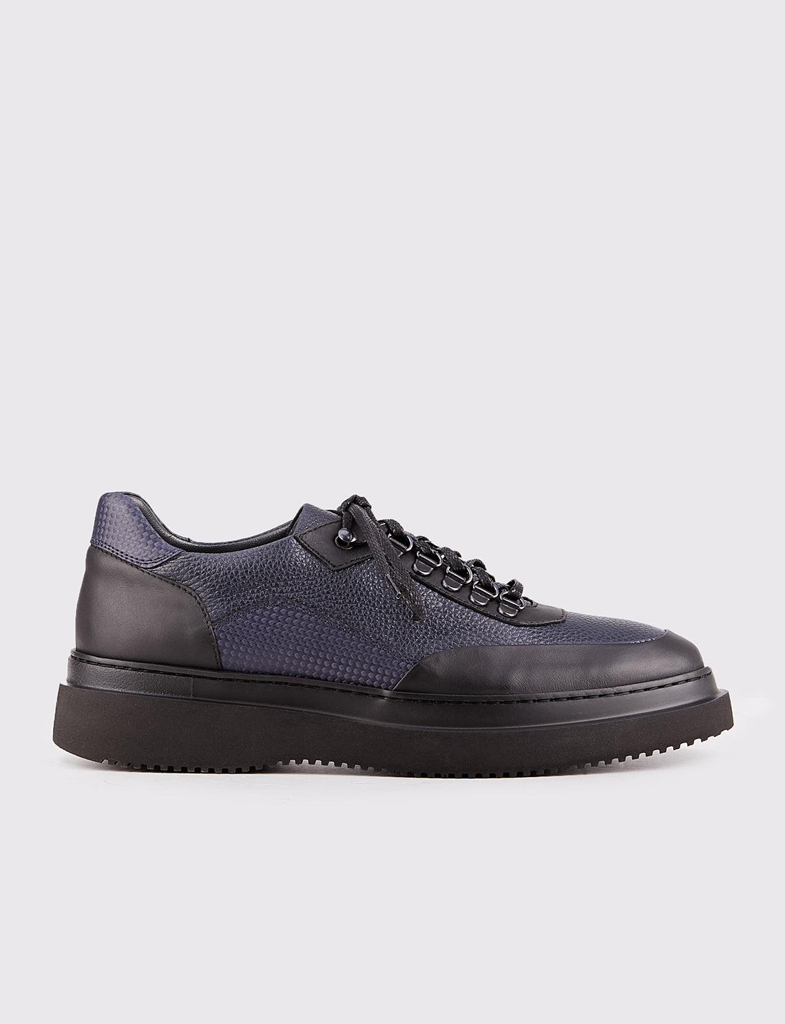 Cabani 6513 Erkek %100 Hakiki Deri Sneaker Ayakkabı Blck Mat Pssfrm(1-3-5)-N.Blu Trnds(2-7-8)N.Bl(4-6)