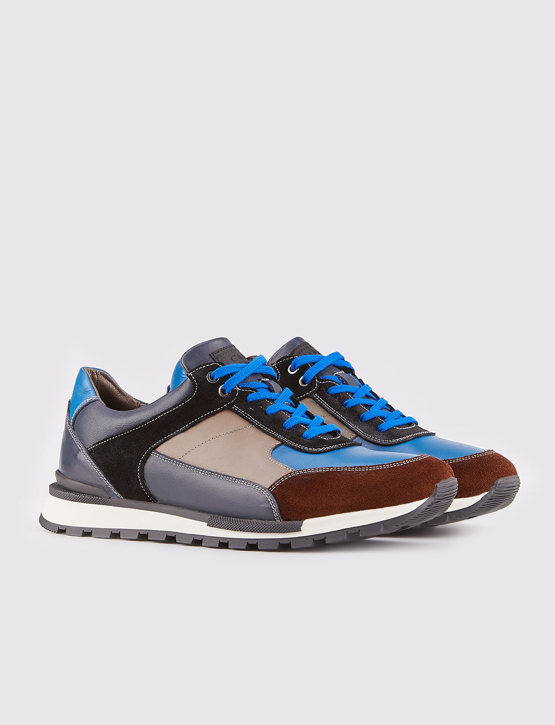 Cabani 460M1565 Erkek %100 Hakiki Deri Sneaker Ayakkabı 1200 Fındık Süet-Mavi Deri-Oliv Nata-Siyah Süet-La