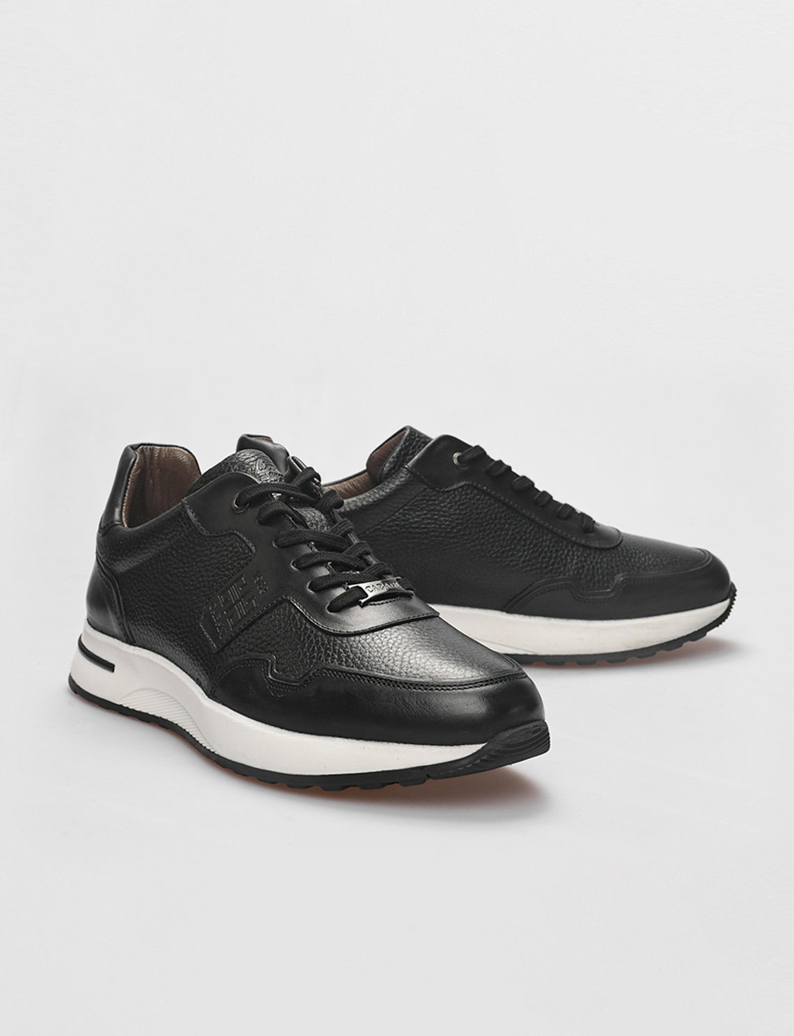 Cabani 598M1499 Erkek %100 Hakiki Deri Sneaker Ayakkabı 017 Siyah Antik-Siyah Geyik