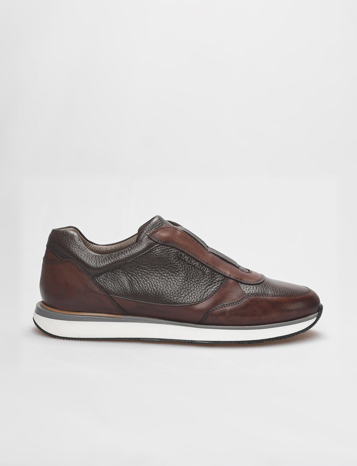Cabani 570B1579 Erkek %100 Hakiki Deri Sneaker Ayakkabı Kahverengi