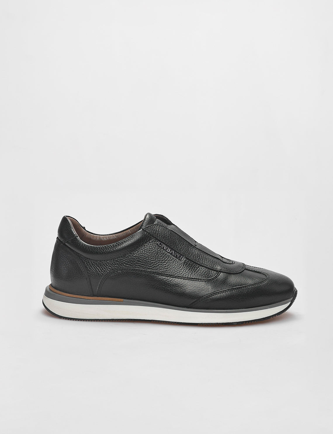 Cabani 570C968 Erkek %100 Hakiki Deri Sneaker Ayakkabı Siyah