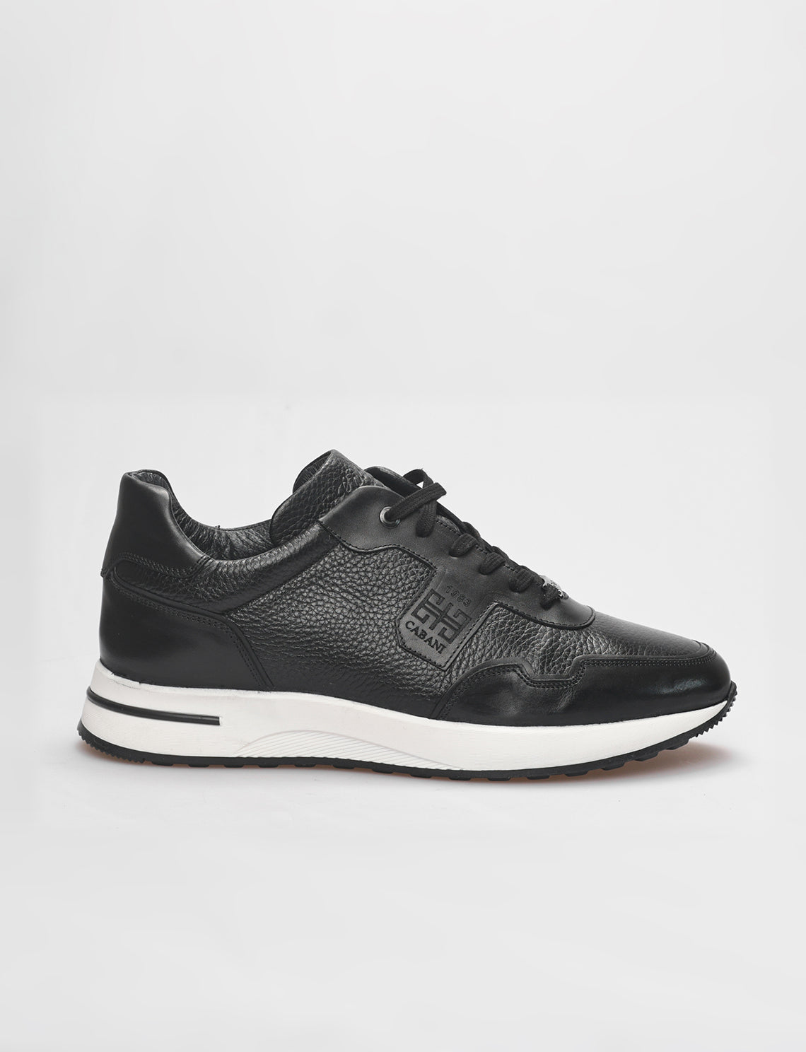 Cabani 598K1499 Erkek %100 Hakiki Deri Sneaker Ayakkabı Siyah
