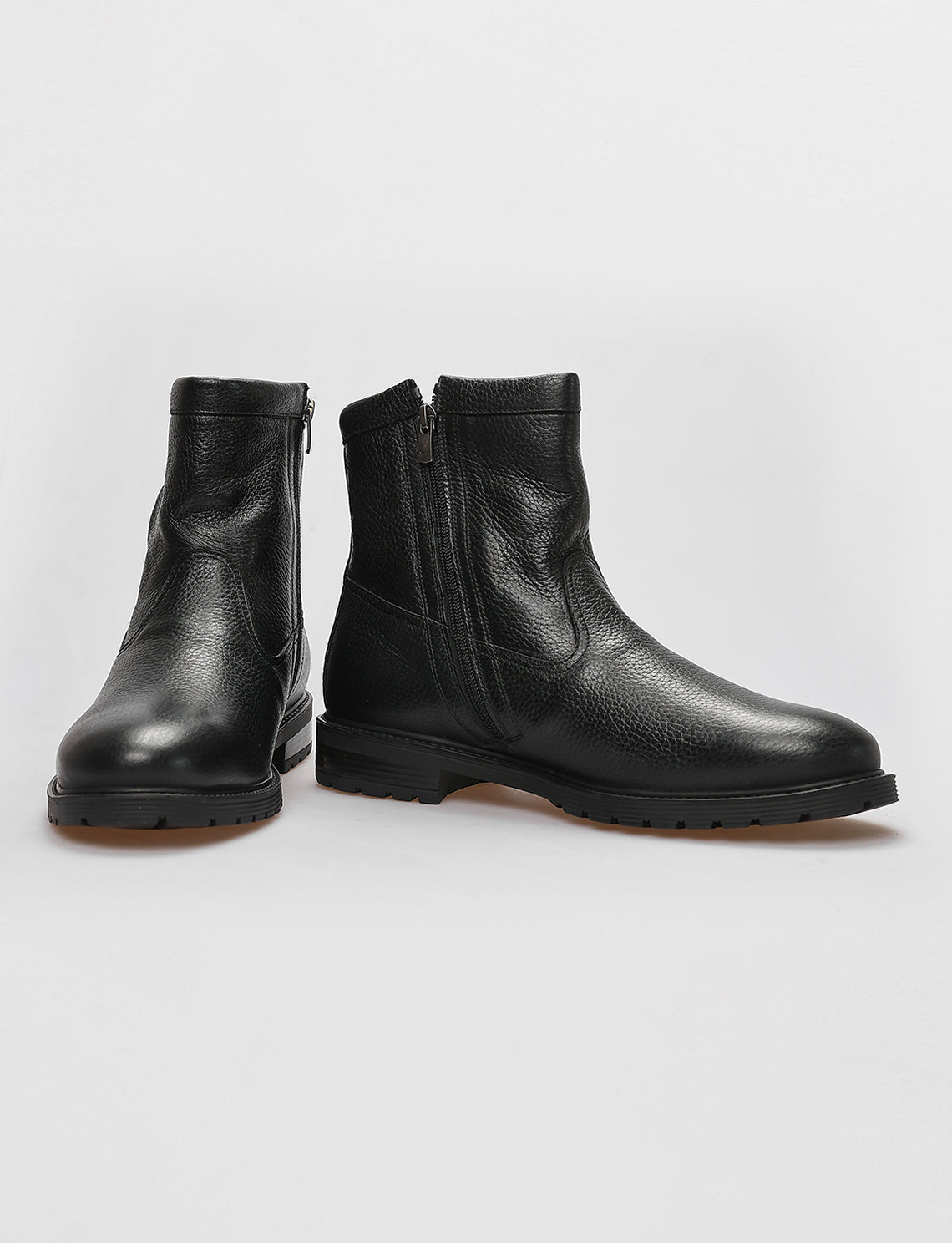 Cabani 230K816 Erkek %100 Hakiki Deri Loafer Bot 426 Siyah Kırma