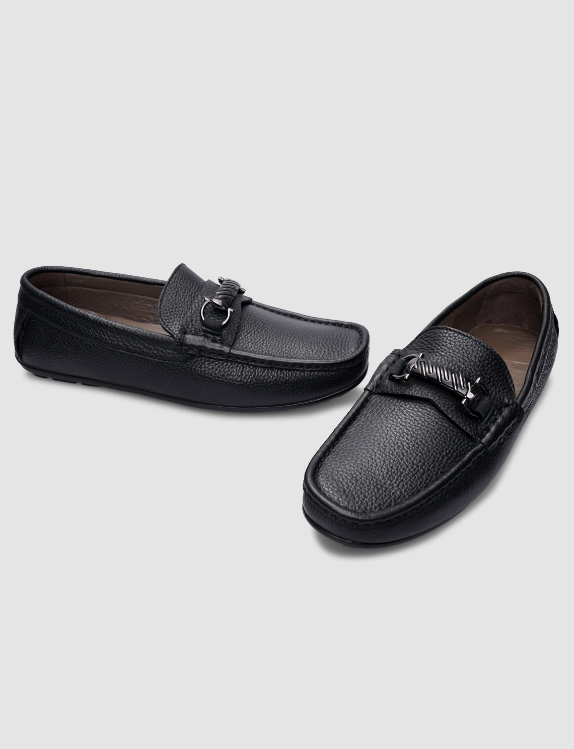Cabani 010M183D Erkek %100 Hakiki Deri loafer & makosen 432 Siyah Geyik