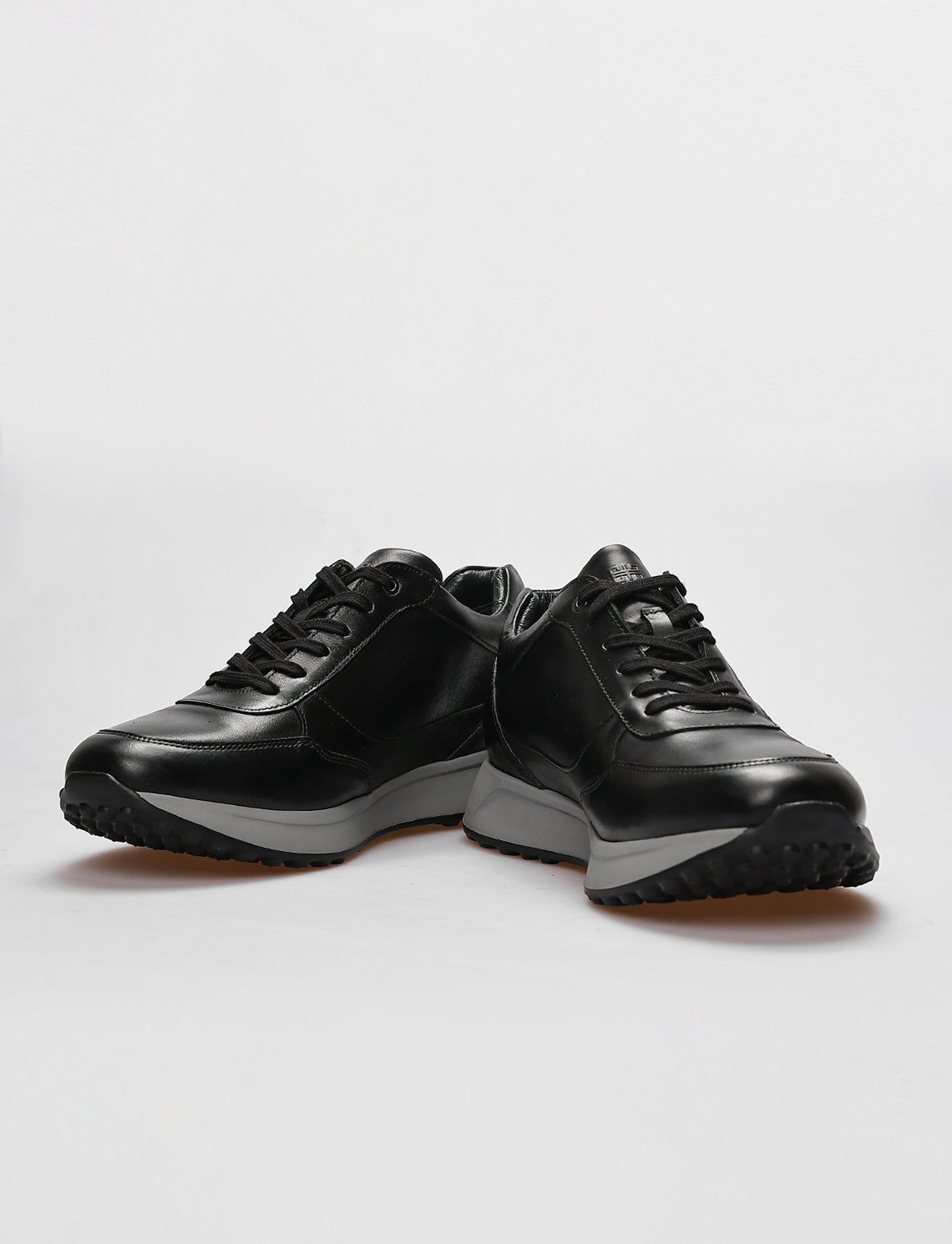 Cabani 619C548 Erkek %100 Hakiki Deri sneaker &spor 017 Siyah Antik-Siyah Geyik