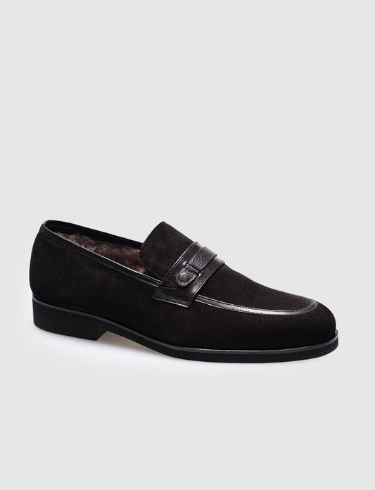 Men Black  Genuine Leather Classic Shoes