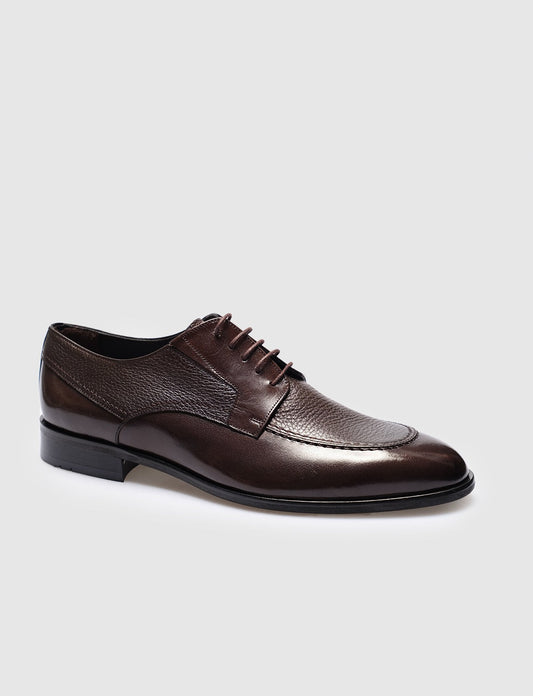 Genuine Leather Brown Men Classic Shoes