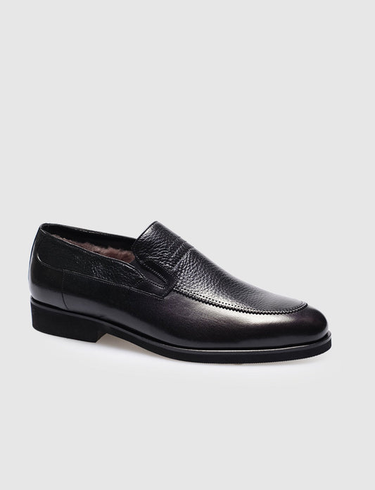 Men   Black  Genuine Leather Classic Shoes