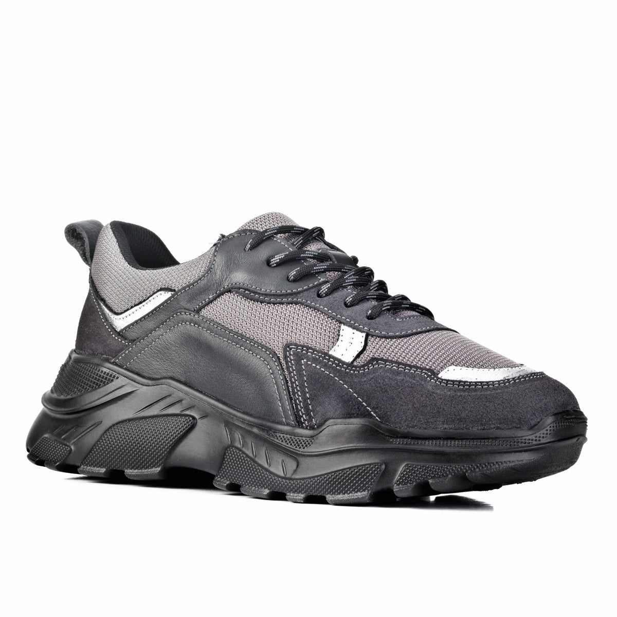 Cabani 256B1391 Kadın Süet Hakiki Deri sneaker &spor Gri