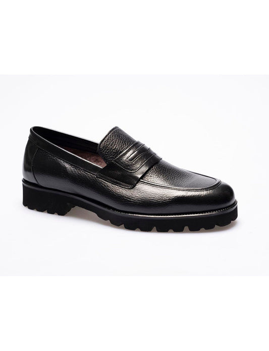 Men   Black Genuine Leather Classic Shoes