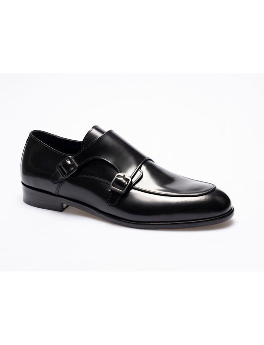 Men  Black  Genuine Leather Classic Shoes