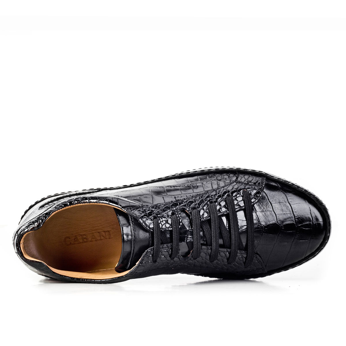 Cabani 15100A118 Erkek %100 Hakiki Deri sneaker &spor Siyah