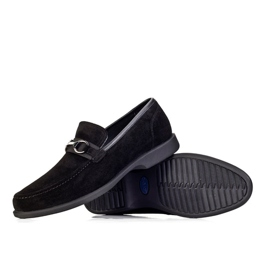 Cabani 121M1416 Erkek Süet Hakiki Deri loafer & makosen 005 Siyah Suet