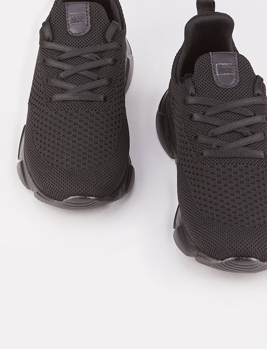 Cabani 502-siyah taban Erkek Tekstil sneaker &spor Siyah