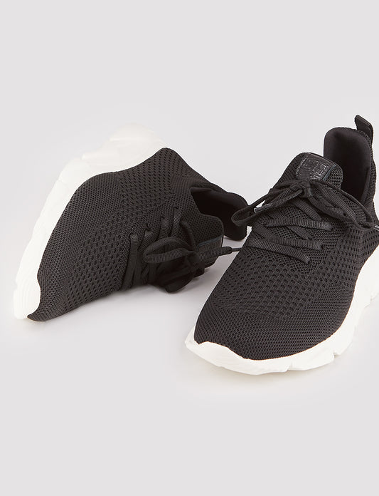 Cabani 502-beyaz taban Erkek Tekstil sneaker &spor Siyah Tekstil