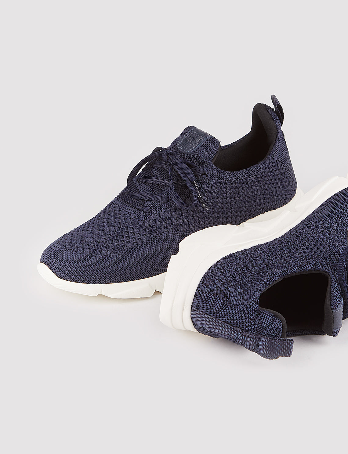 Cabani 502-beyaz taban Erkek Triko sneaker &spor Lacivert