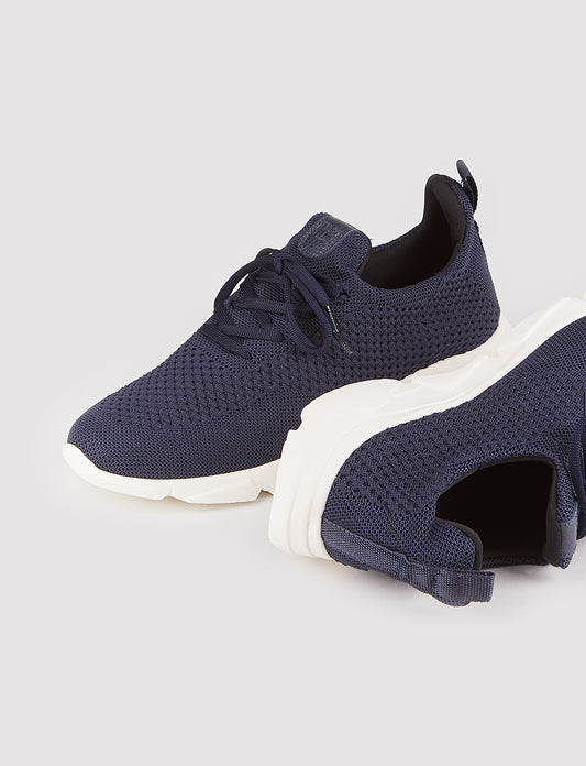 Cabani 502-beyaz taban Erkek Triko sneaker &spor Lacivert Triko