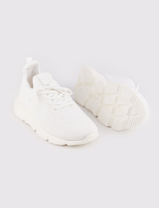 Cabani 502-beyaz taban Erkek Tekstil sneaker &spor Beyaz