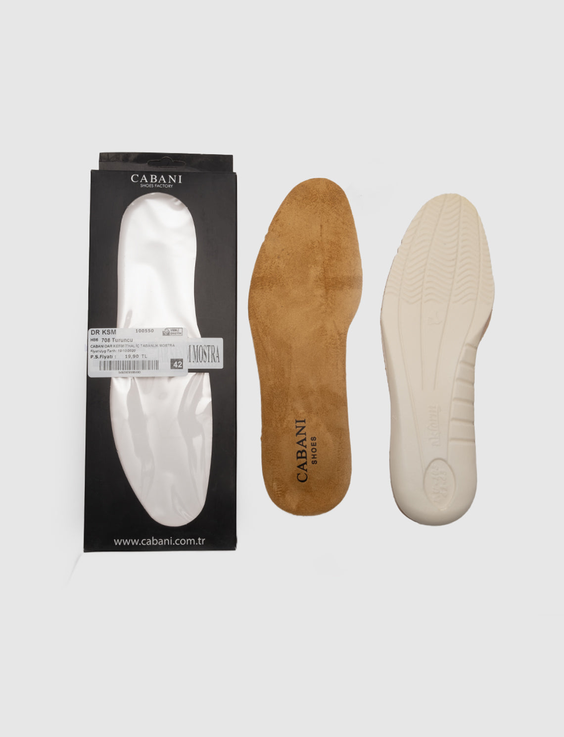 Cabani DAR KESIM Erkek %100 Hakiki Deri Tabanlık 305 Naturel Deri