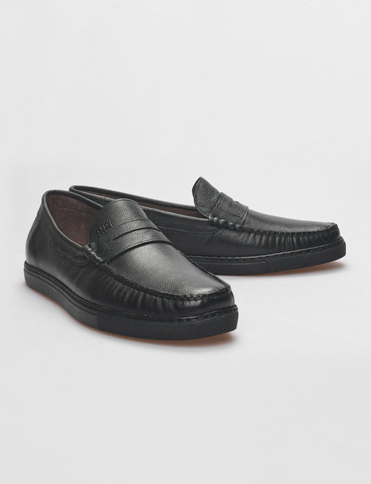 Cabani 393M840 Erkek %100 Hakiki Deri Günlük Ayakkabı 464 Siyah Ufak Kırma