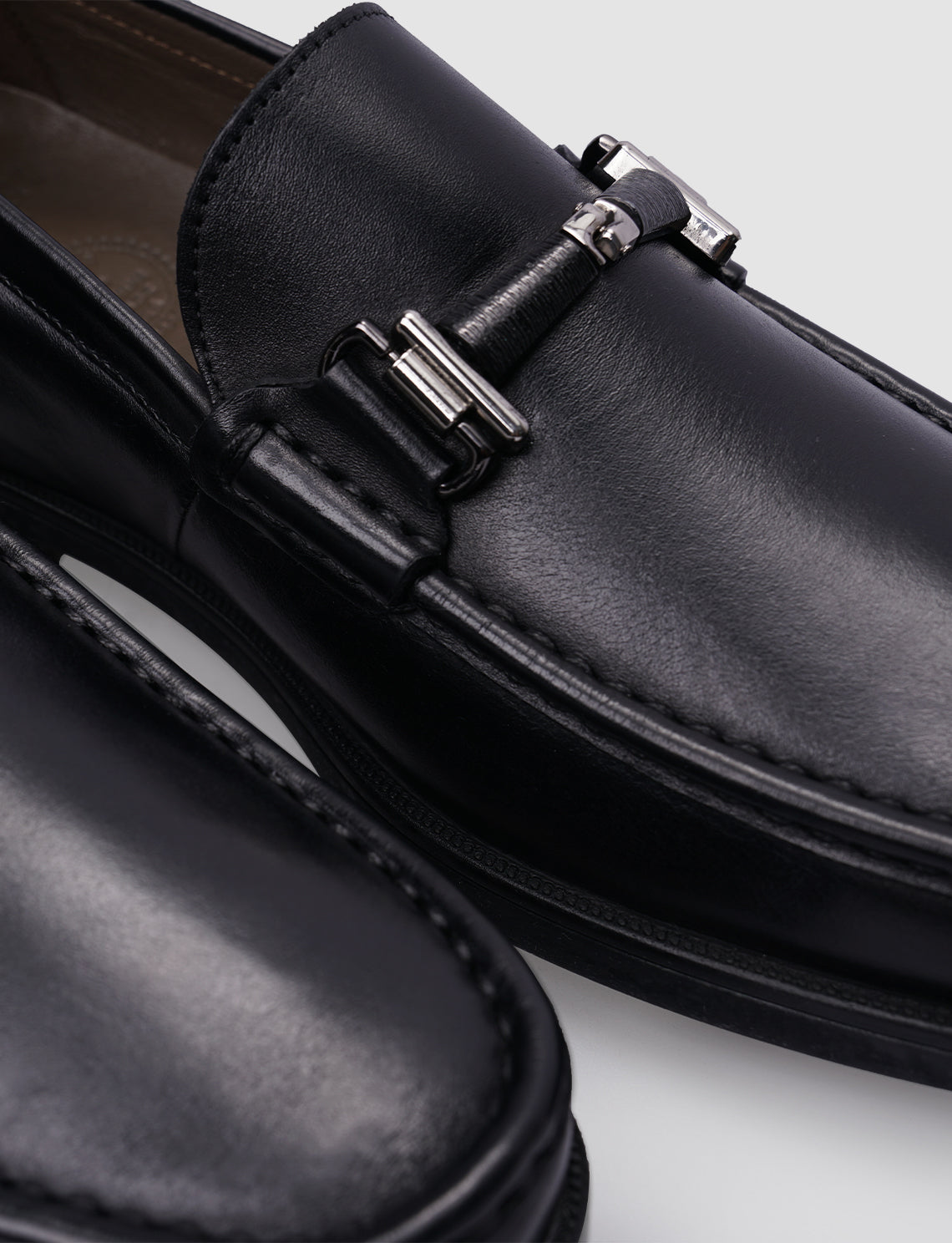 Cabani 466M1297 Erkek %100 Hakiki Deri loafer & makosen Siyah