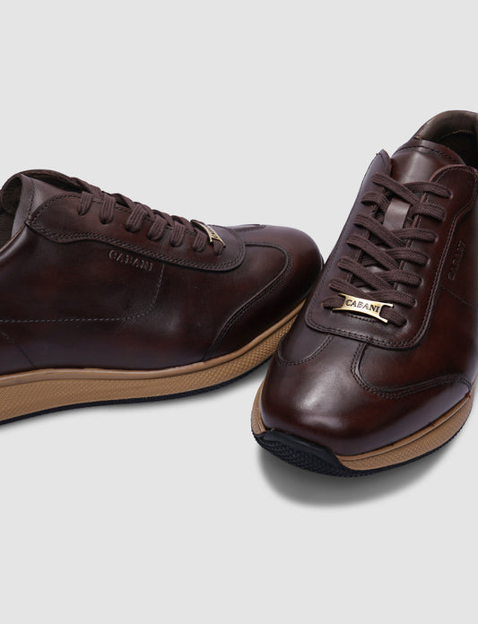 Cabani 492M747 Erkek %100 Hakiki Deri Günlük Ayakkabı Kahverengi