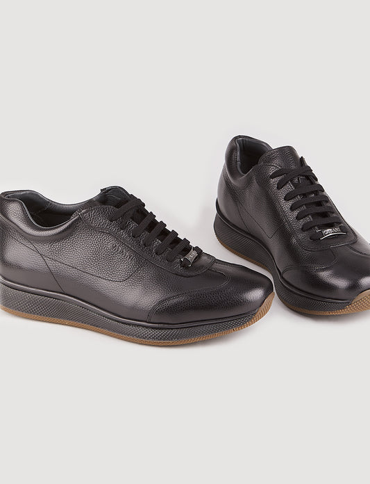 Cabani 492M747 Erkek %100 Hakiki Deri Günlük Ayakkabı 464 Siyah Ufak Kırma