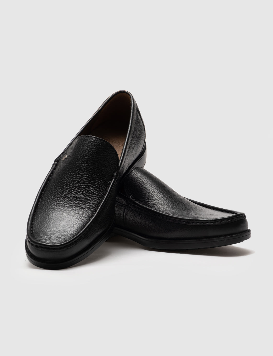 Cabani 466M1196 Erkek %100 Hakiki Deri loafer & makosen 464 Siyah Ufak Kırma