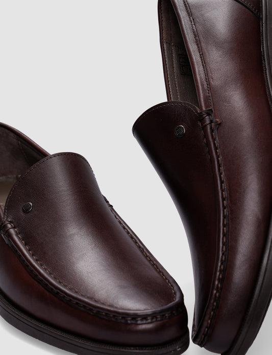 Cabani 466M1196 Erkek %100 Hakiki Deri loafer & makosen 022 Kahve Flap