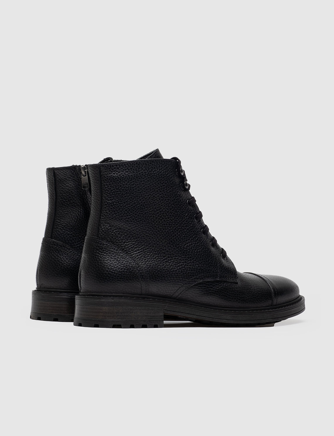 Cabani 485E748 Erkek %100 Hakiki Deri Günlük Bot 426 Siyah Kırma