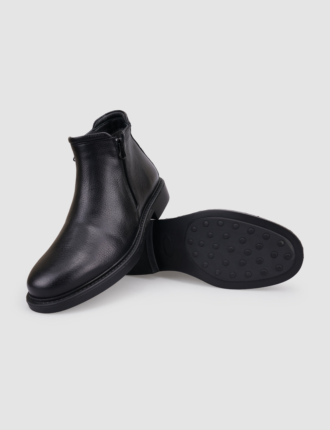 Cabani 625C1849 Erkek %100 Hakiki Deri Günlük Bot 432 Siyah Geyik