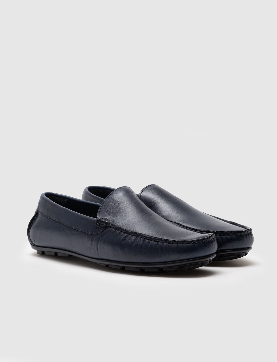 Cabani 010M150 Erkek %100 Hakiki Deri Loafer Ayakkabı 790 Lacivert Antik