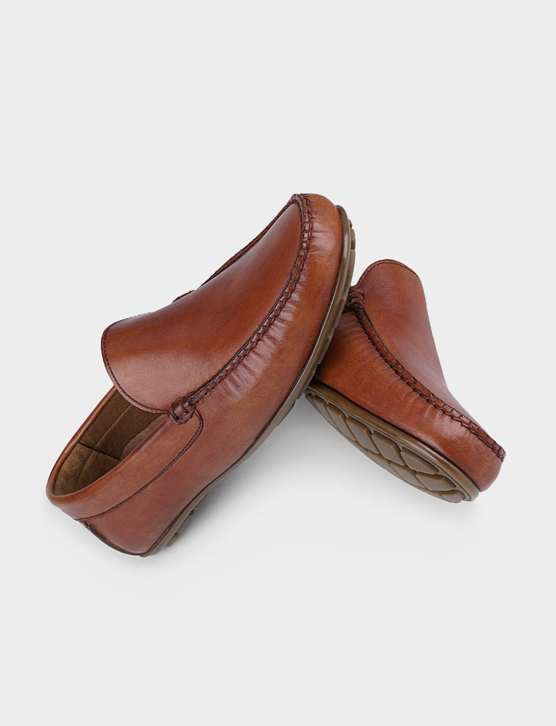 Cabani 010M150 Erkek %100 Hakiki Deri Loafer Ayakkabı 584 Fındık Sanetta
