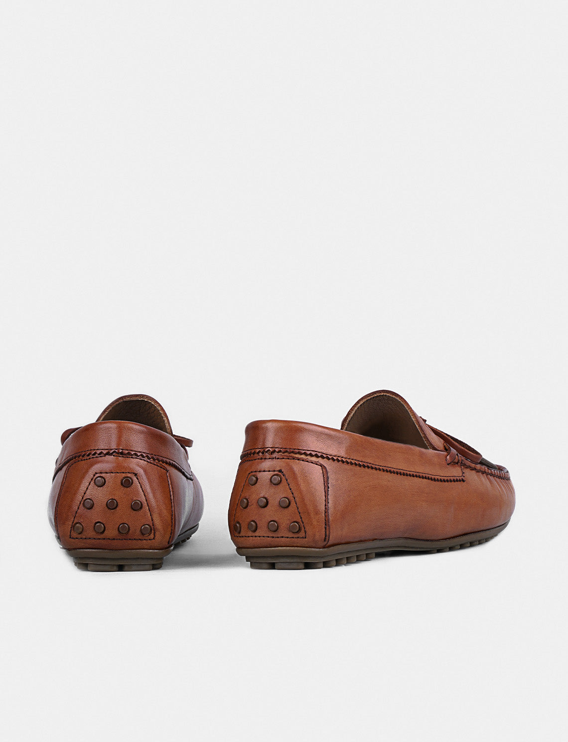 Cabani 343M515 Erkek %100 Hakiki Deri loafer & makosen Taba