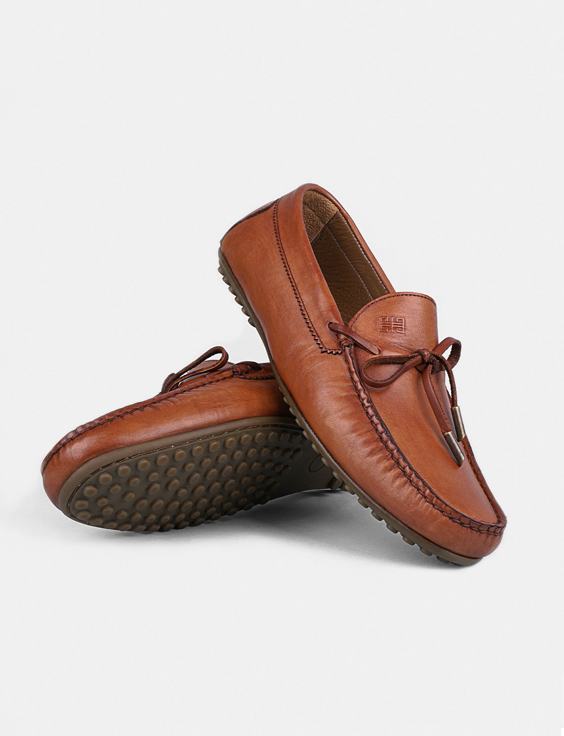 Cabani 343M515 Erkek %100 Hakiki Deri loafer & makosen Taba
