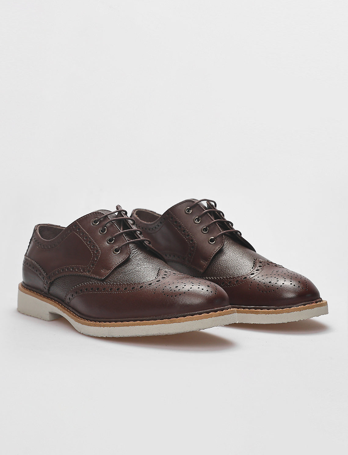 Cabani 396M506 Erkek %100 Hakiki Deri Günlük Ayakkabı 1131 Kahve Sanetta -Kahve Kırma(Siyah-Füme taban)